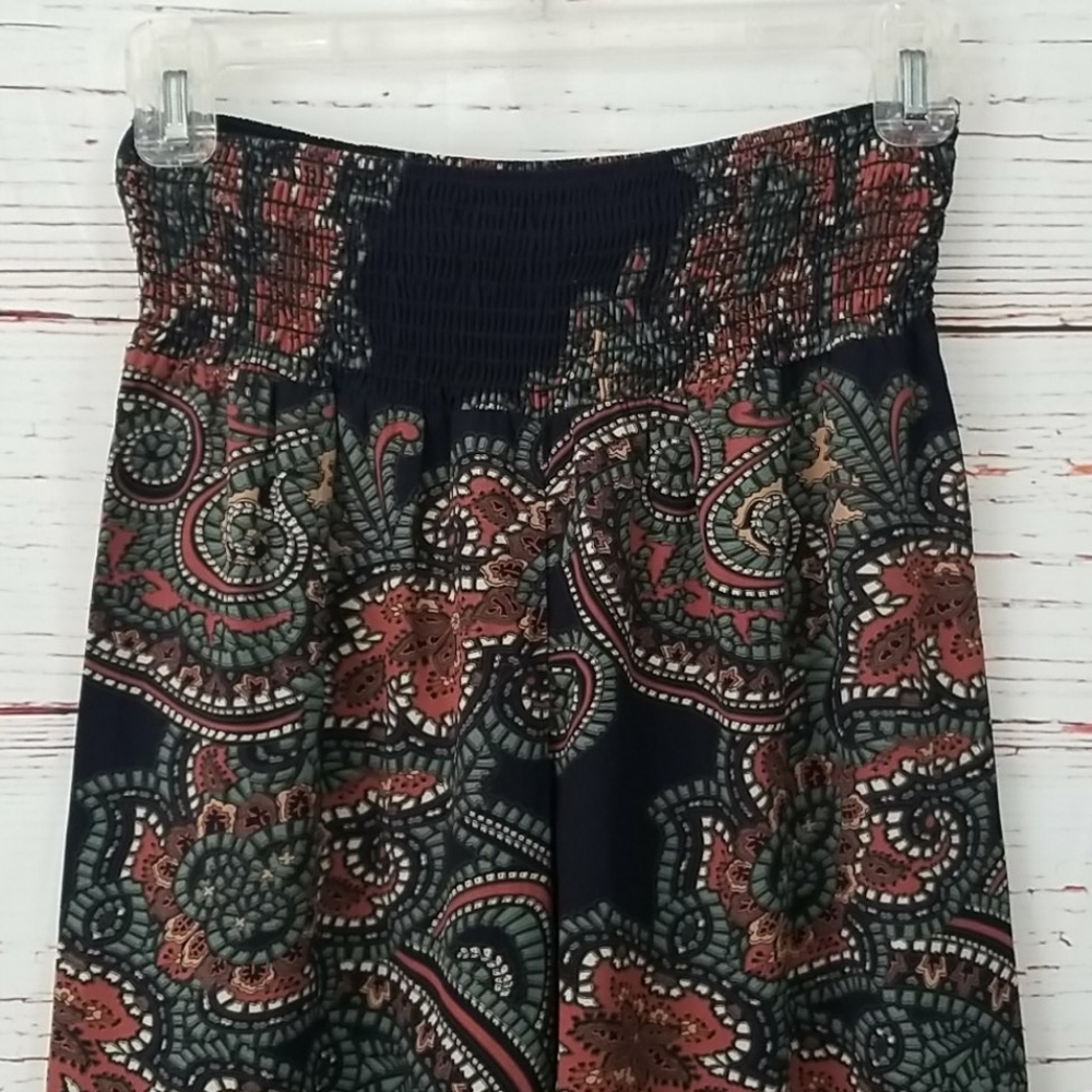 JOY HAN // high waist silky paisley wide leg pants - Picture 7 of 16